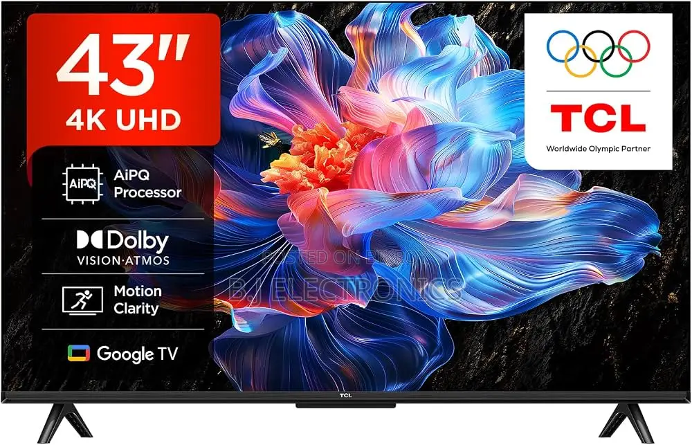 TCL 43-Inch 43V6C QLED UHD 4K Google TV