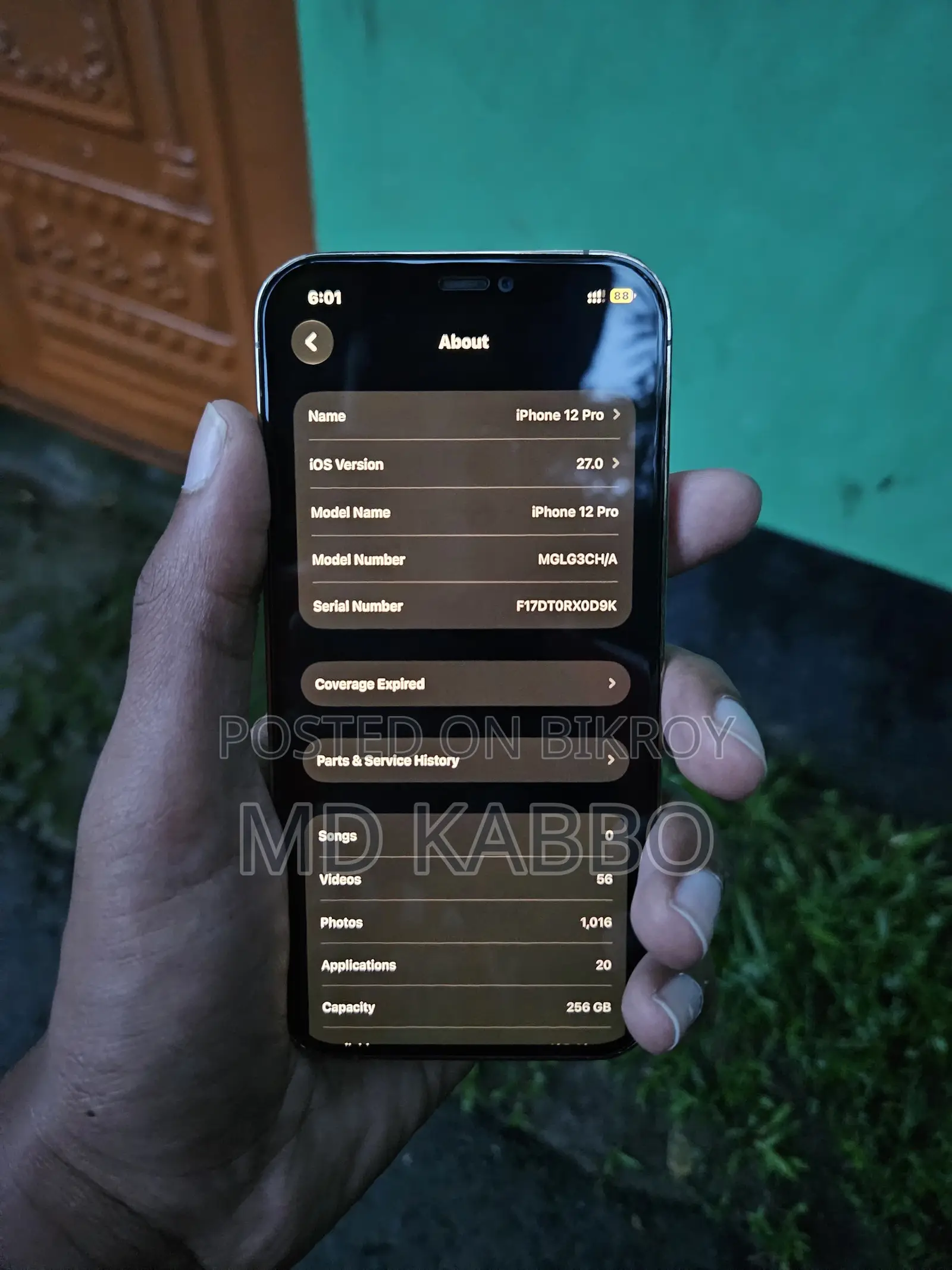 অ্যাপল আইফোন ১২ প্রো ২৫৬ জিবি রোজ গোল্ড