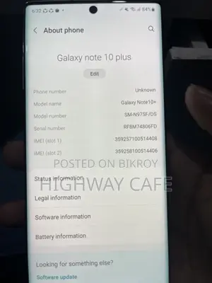 স্যামসাং গ্যালাক্সি নোট ১০ প্লাস ৫১২ জিবি নীল