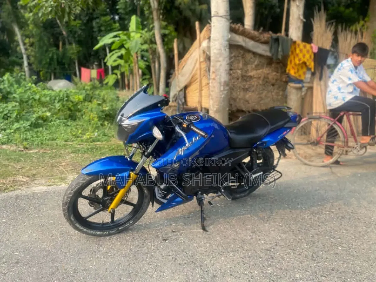 TVS Apache RTR 160 2V 2017 Blue