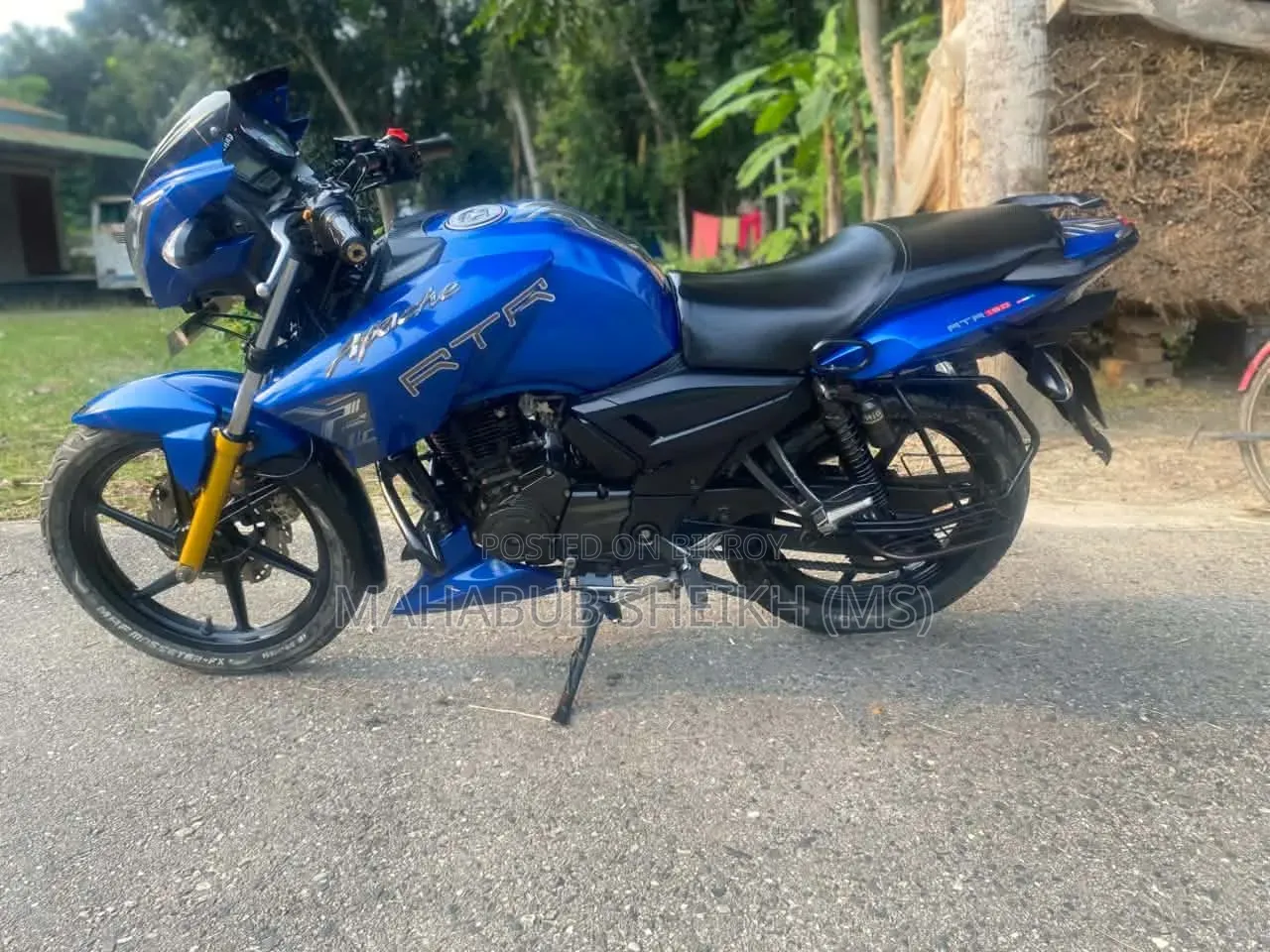 TVS Apache RTR 160 2V 2017 Blue
