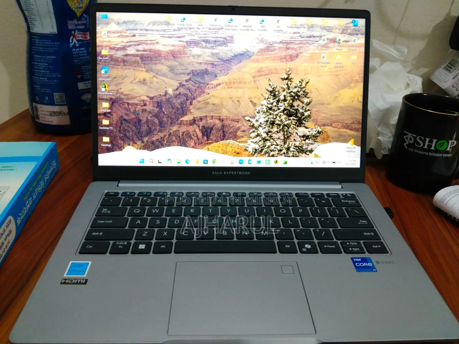 Laptop Asus ExpertBook P1 16GB Intel Core i7 SSD 500GB