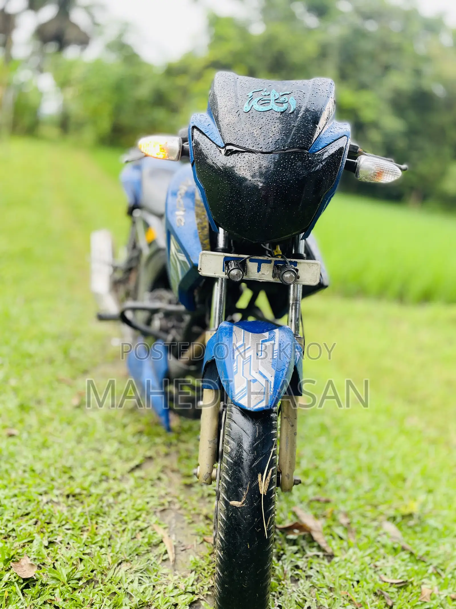 টিভিএস অ্যাপাচি আরটিআর ১৬০ টুভি ২০১৮ নীল