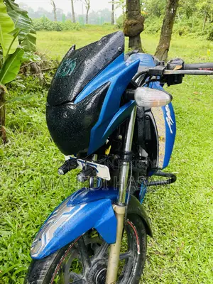 টিভিএস অ্যাপাচি আরটিআর ১৬০ টুভি ২০১৮ নীল