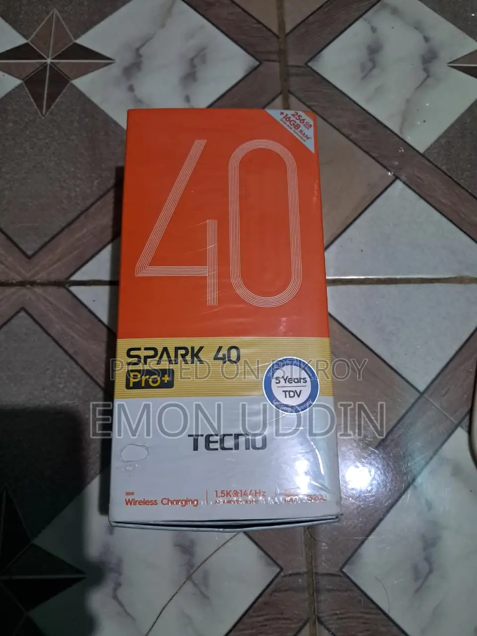 টেকনো স্পার্ক ৪০ প্রো+ ২৫৬ জিবি সিলভার