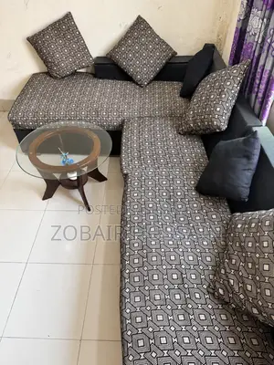 Used L-Shape Wooden Sofa Set for Sale