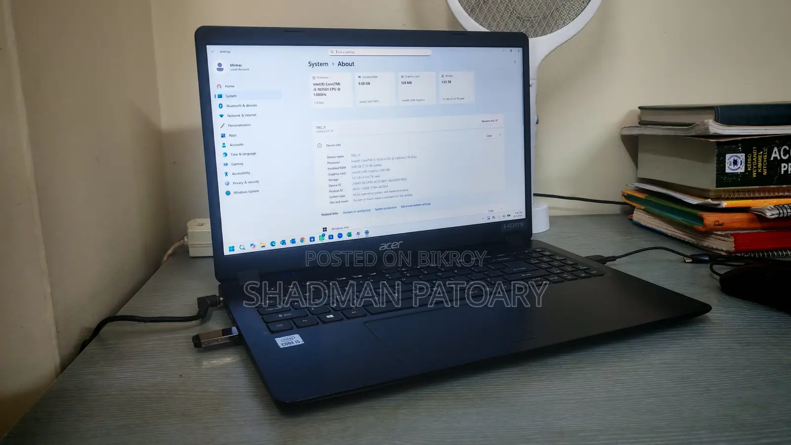 Laptop Acer Extensa 215 8GB Intel Core i5 HDD 1T