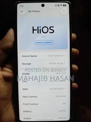 Tecno Camon 40 256 GB White