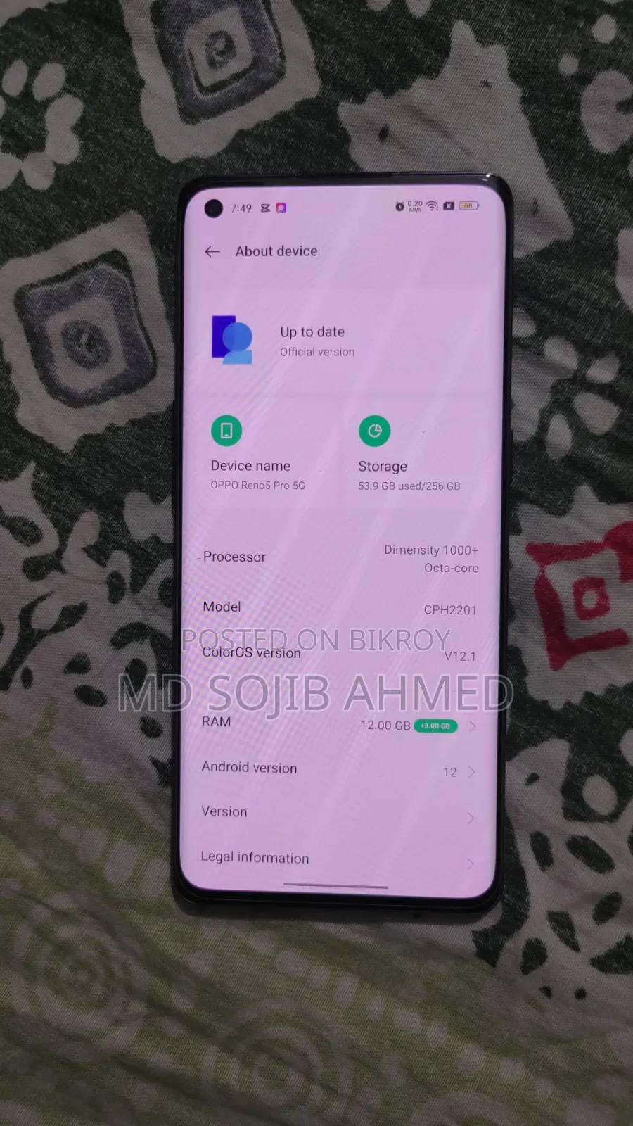 Oppo Reno5 Pro 5G 256 GB Black