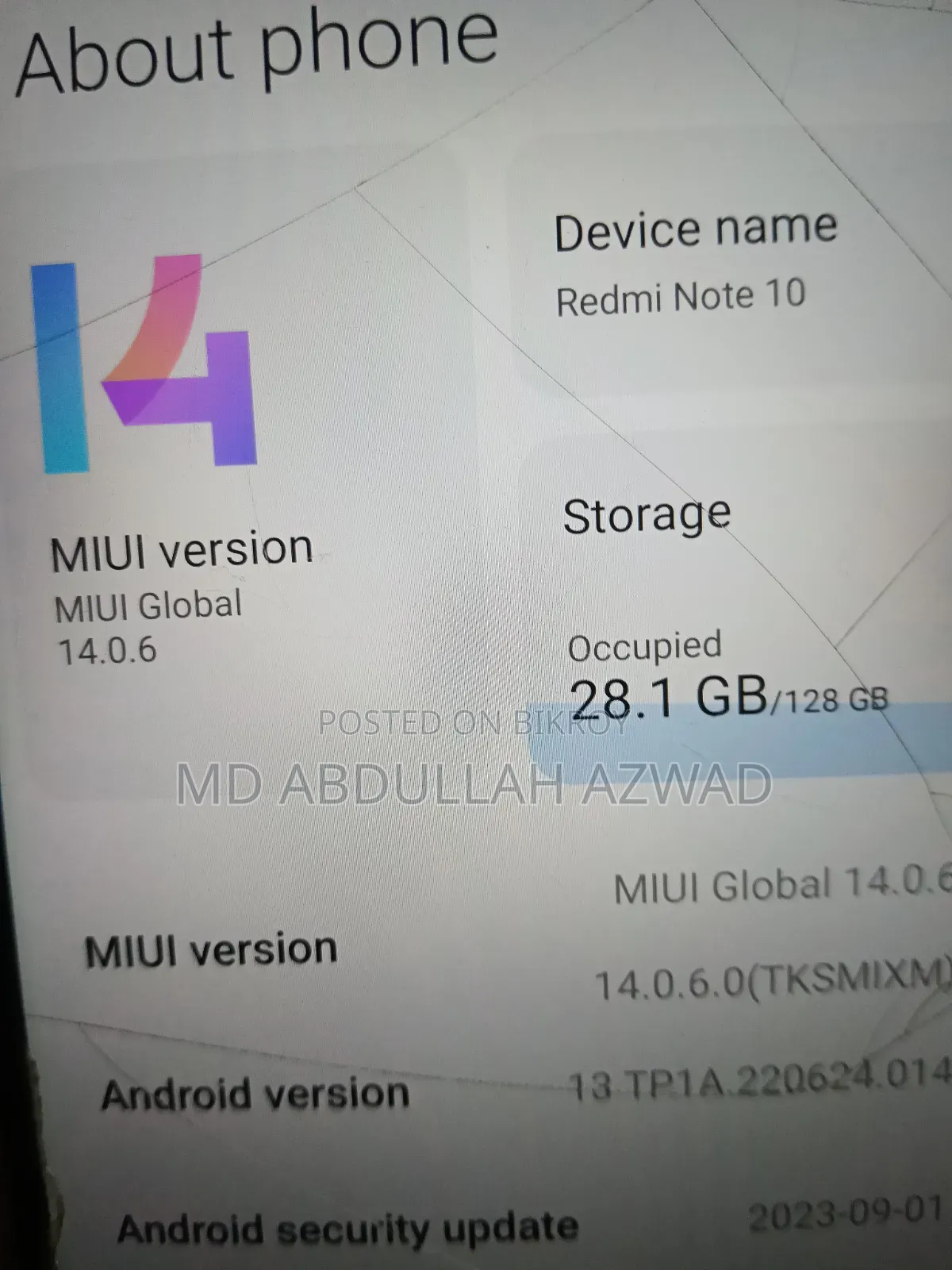 Xiaomi Redmi Note 11 128 GB Green