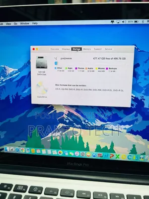 Laptop Apple MacBook Pro 8GB Intel Core i7 HDD 500GB
