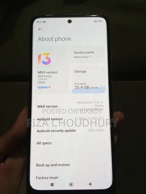 শাওমি রেডমি নোট ১১ ১২৮ জিবি