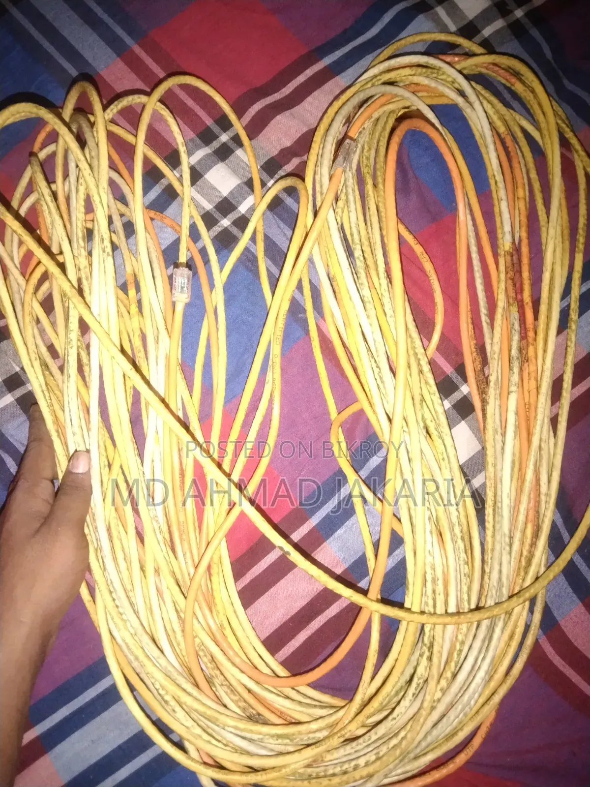 ১৩৫ ফুট ব্যবহৃত Cat6 ল্যান ইন্টারনেট তার বিক্রি হবে|