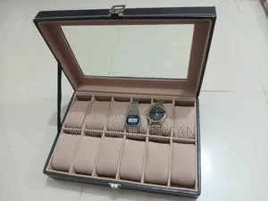 Premium PU Leather 12 Slot Watch Storage Box and Display Case