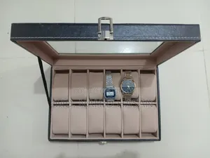 Premium PU Leather 12 Slot Watch Storage Box and Display Case