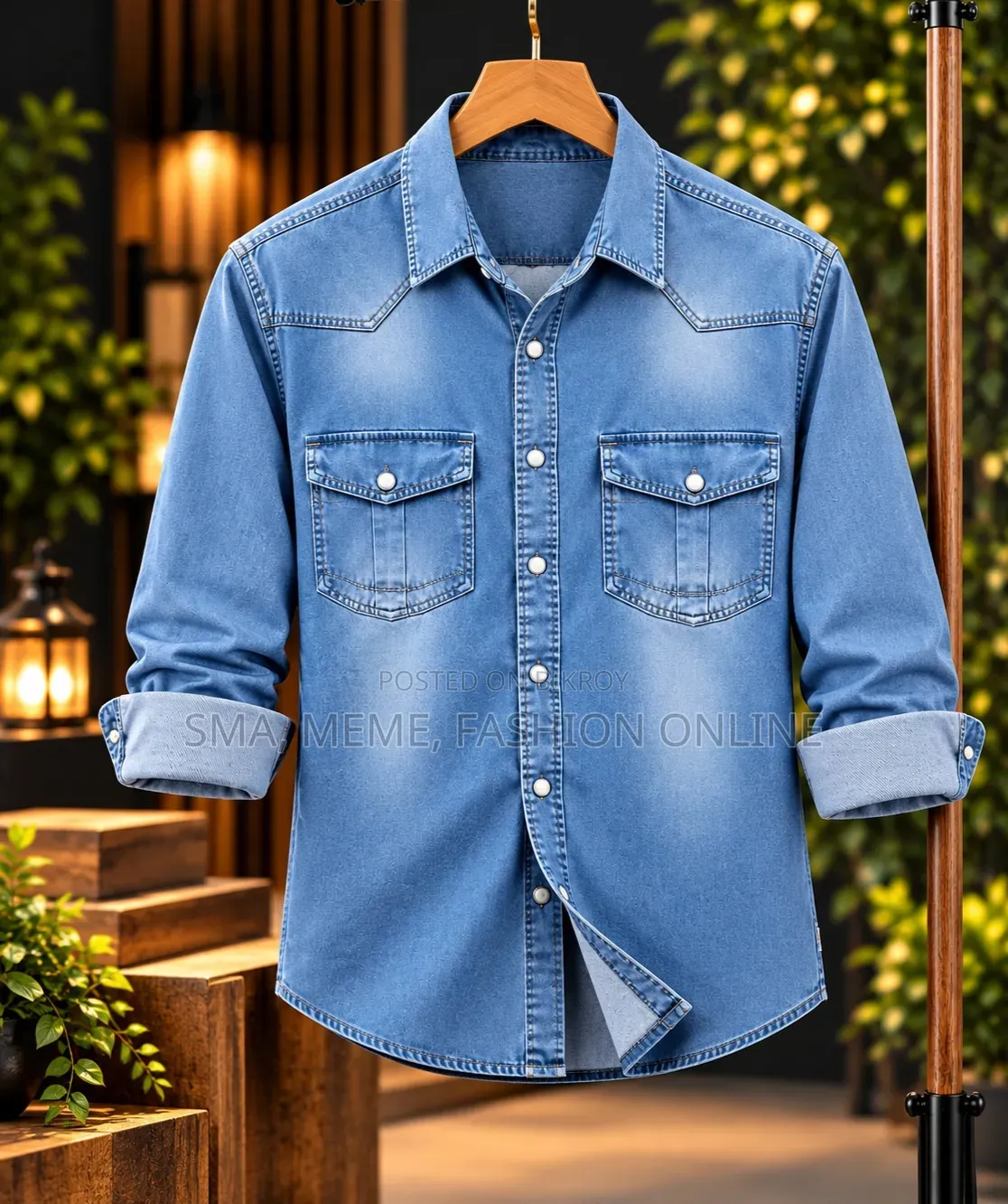 প্রিমিয়াম ট্রেন্ডি ডেনিম শার্ট