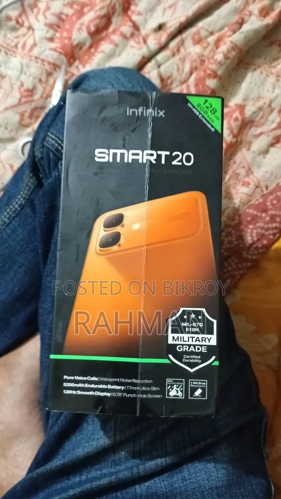 ইনফিনিক্স স্মার্ট ২০ ১২৮ জিবি অরেঞ্জ