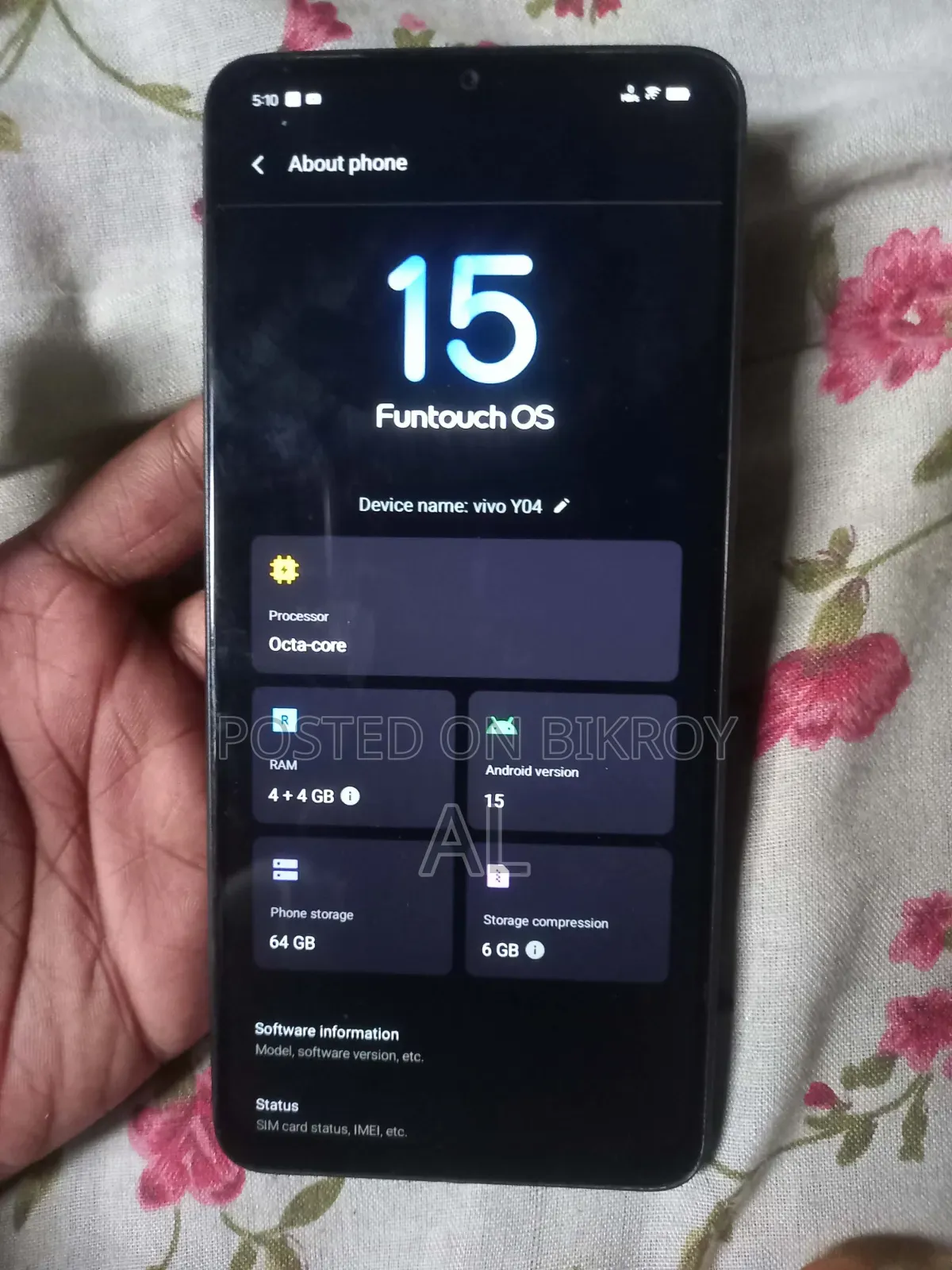 Vivo Y04 64 GB Black