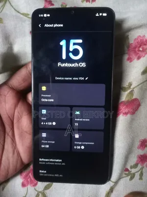 Vivo Y04 64 GB Black