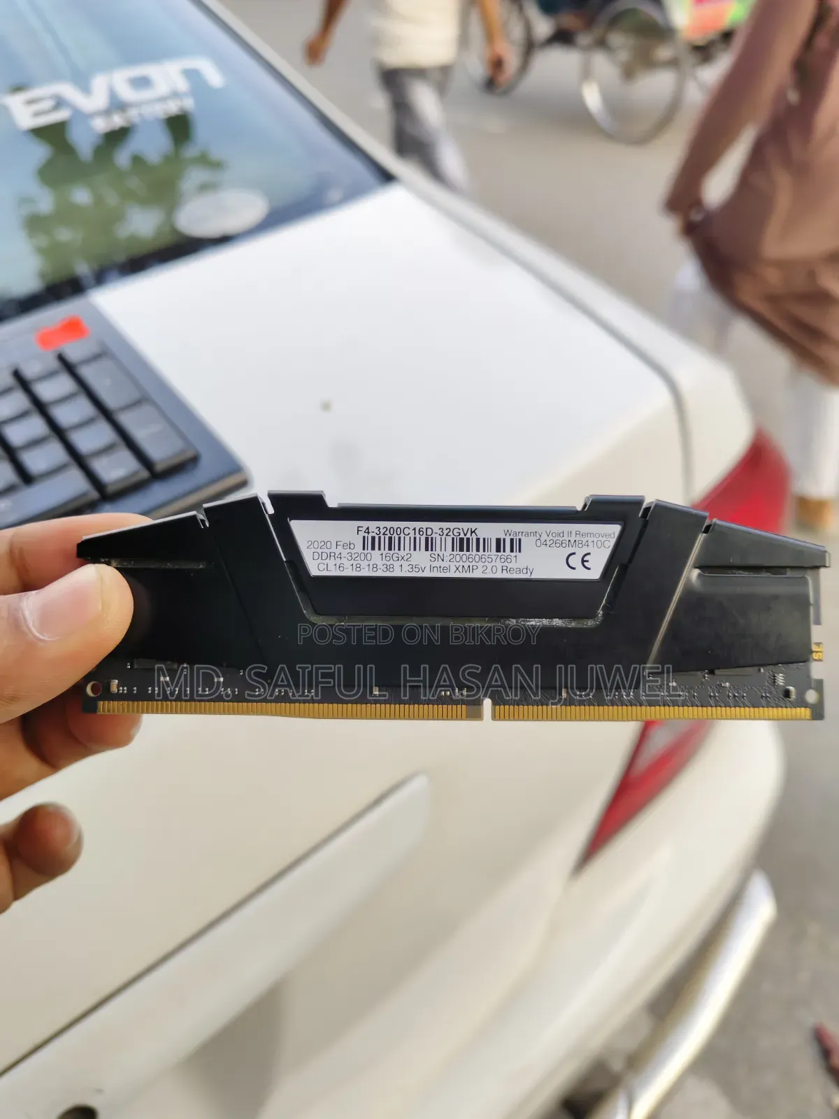 G.Skill Ripjaws V 16GB DDR4 Ram F4-3200C16D-32GVK