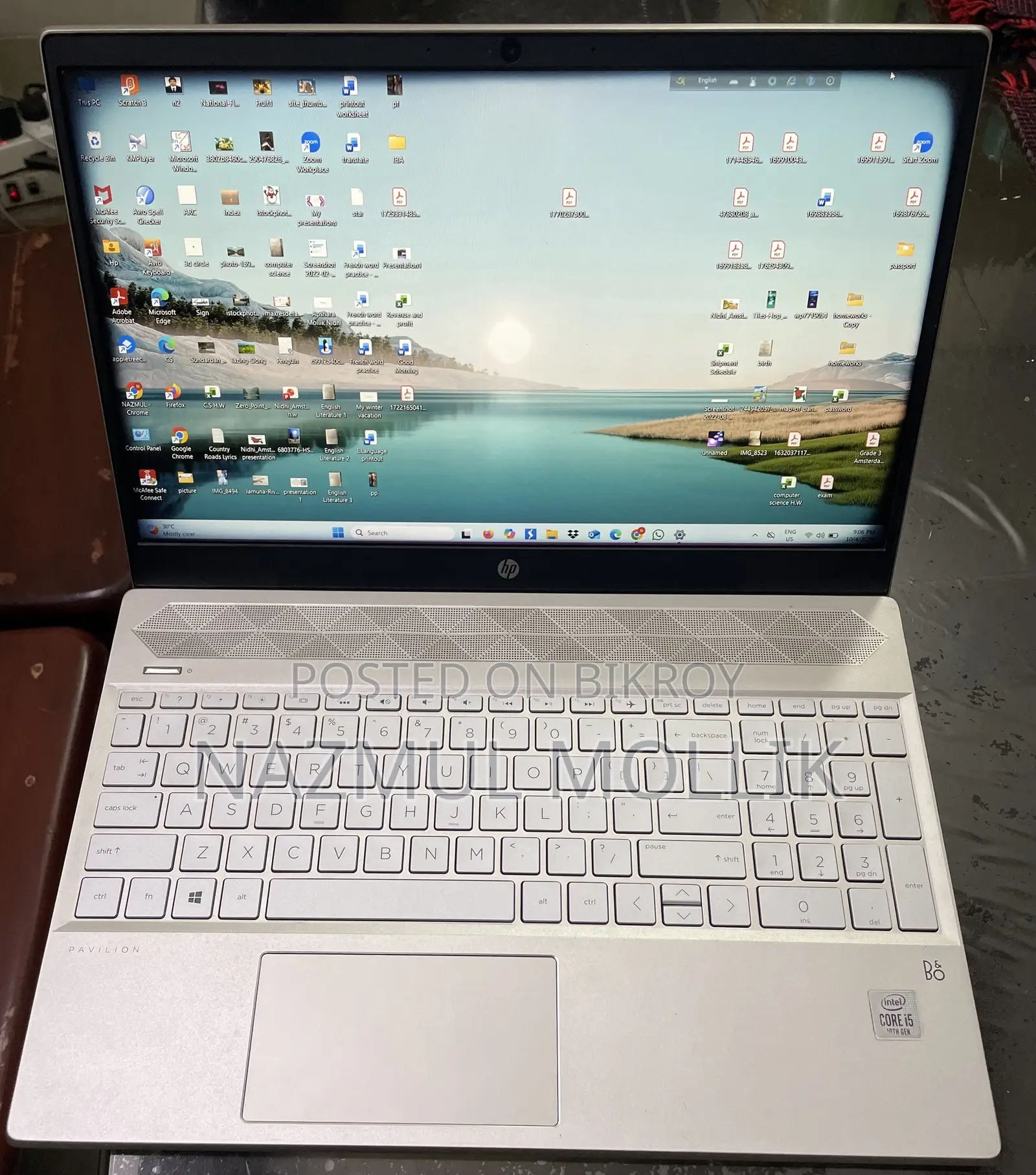 ল্যাপটপ HP Pavilion 15 8GB ইন্টেল কোর i5 SSD 256GB