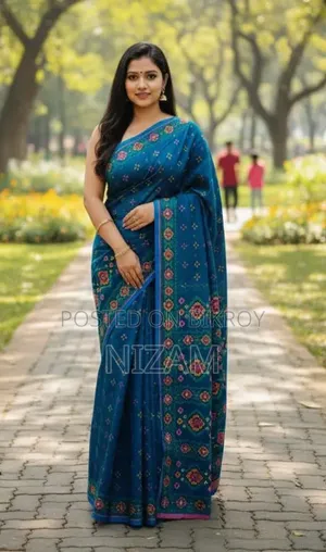 Premium Silk Boutique Skin Print Shari