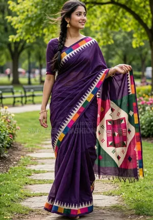 Chanderi Silk Saree With Blouse PCS
চান্দেরি সিল্ক শাড়ি