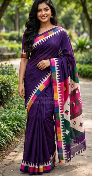 Chanderi Silk Saree With Blouse PCS
চান্দেরি সিল্ক শাড়ি