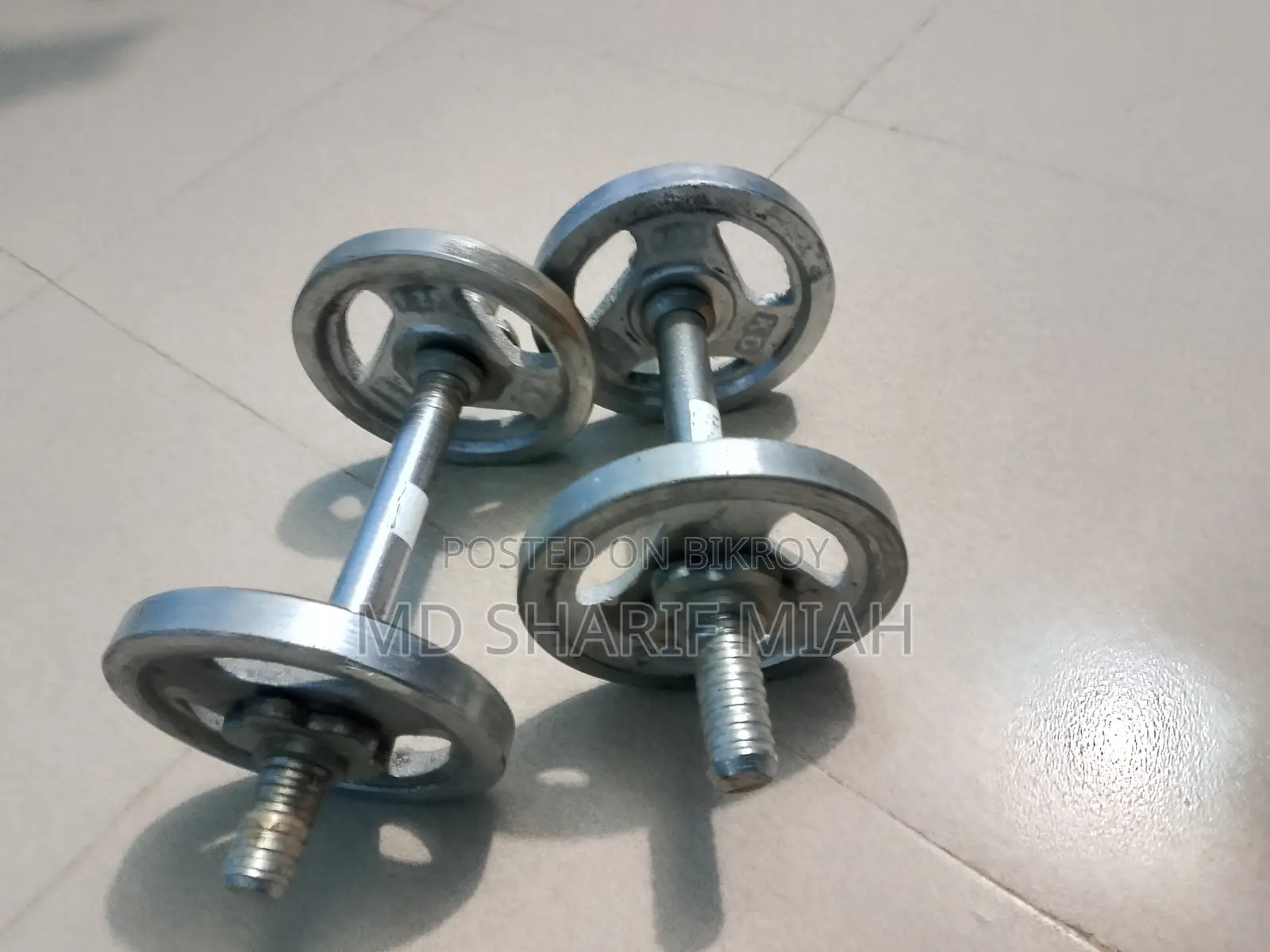 2 Dumbbell Bars with Plates