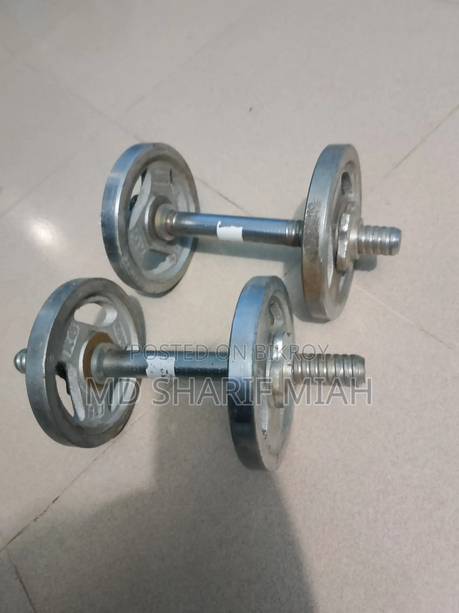 2 Dumbbell Bars with Plates