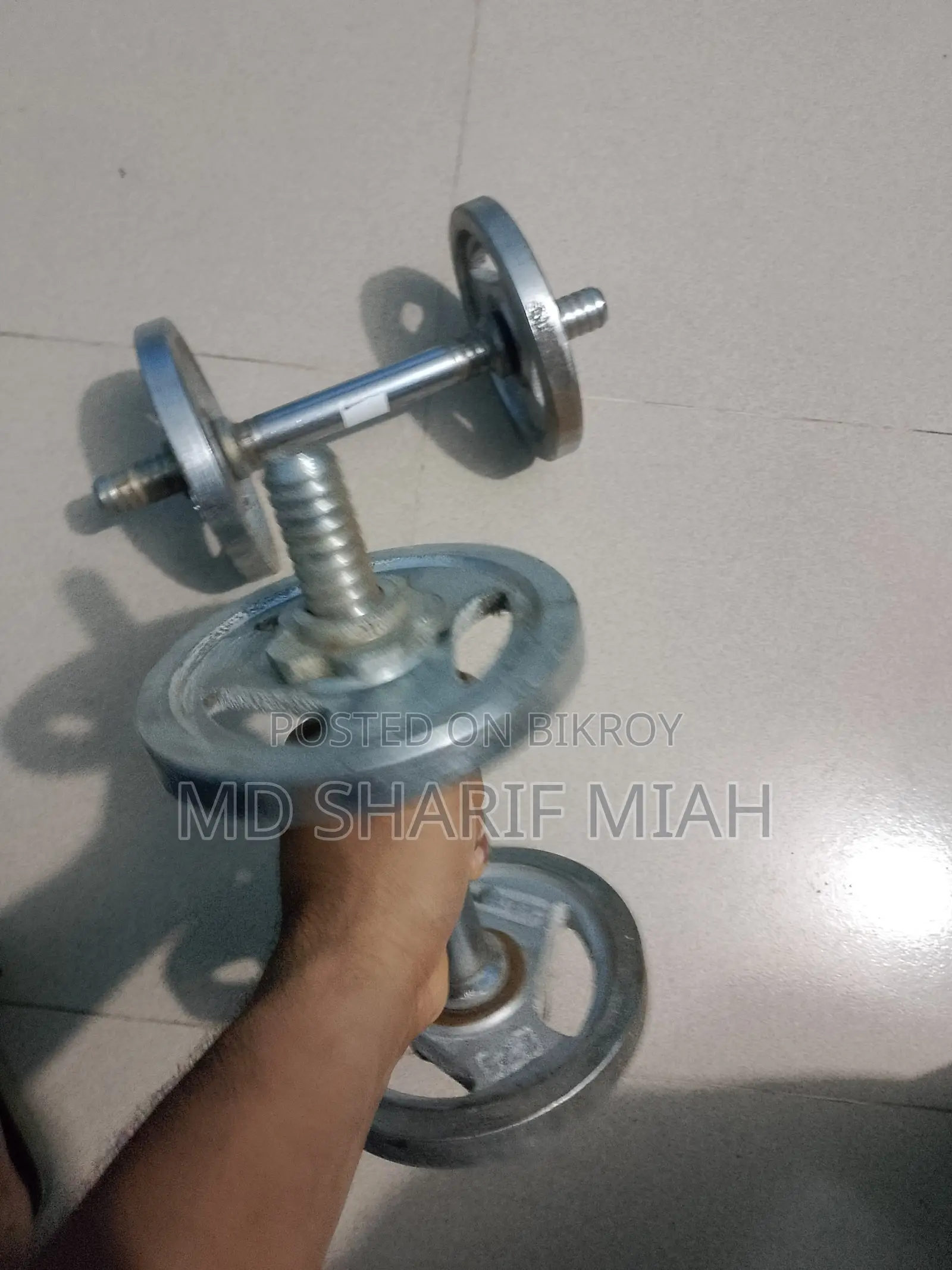 2 Dumbbell Bars with Plates