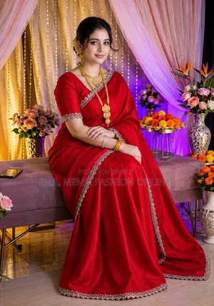 Indian Tuba Lama Silk Saree