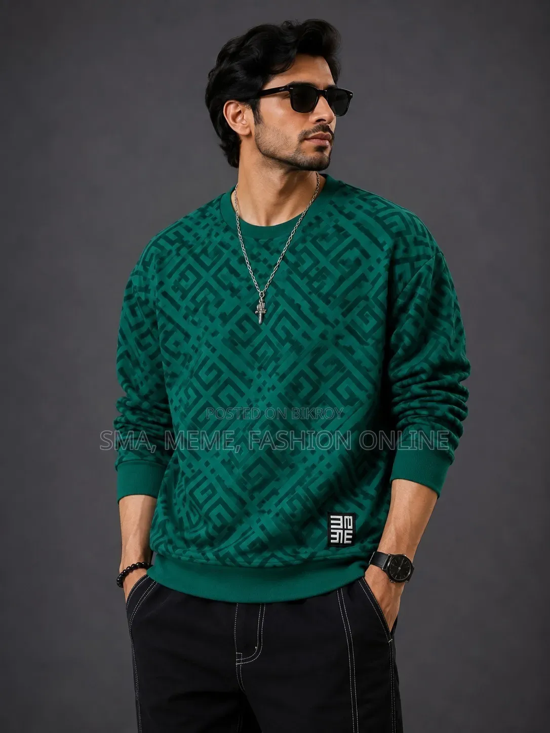 কটন লং স্লিভ টি-শার্ট