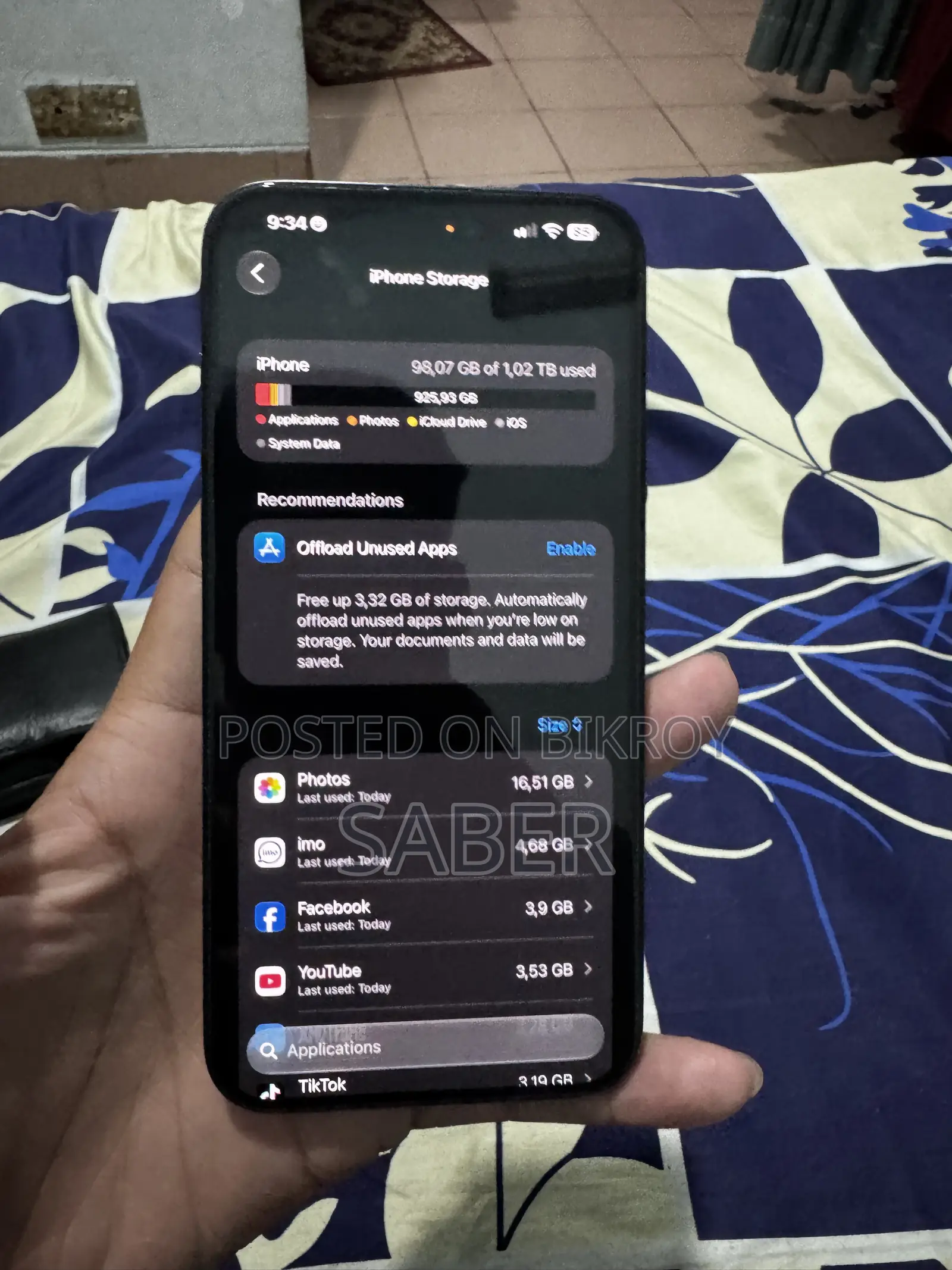 Apple iPhone 15 Pro Max 1 TB Blue