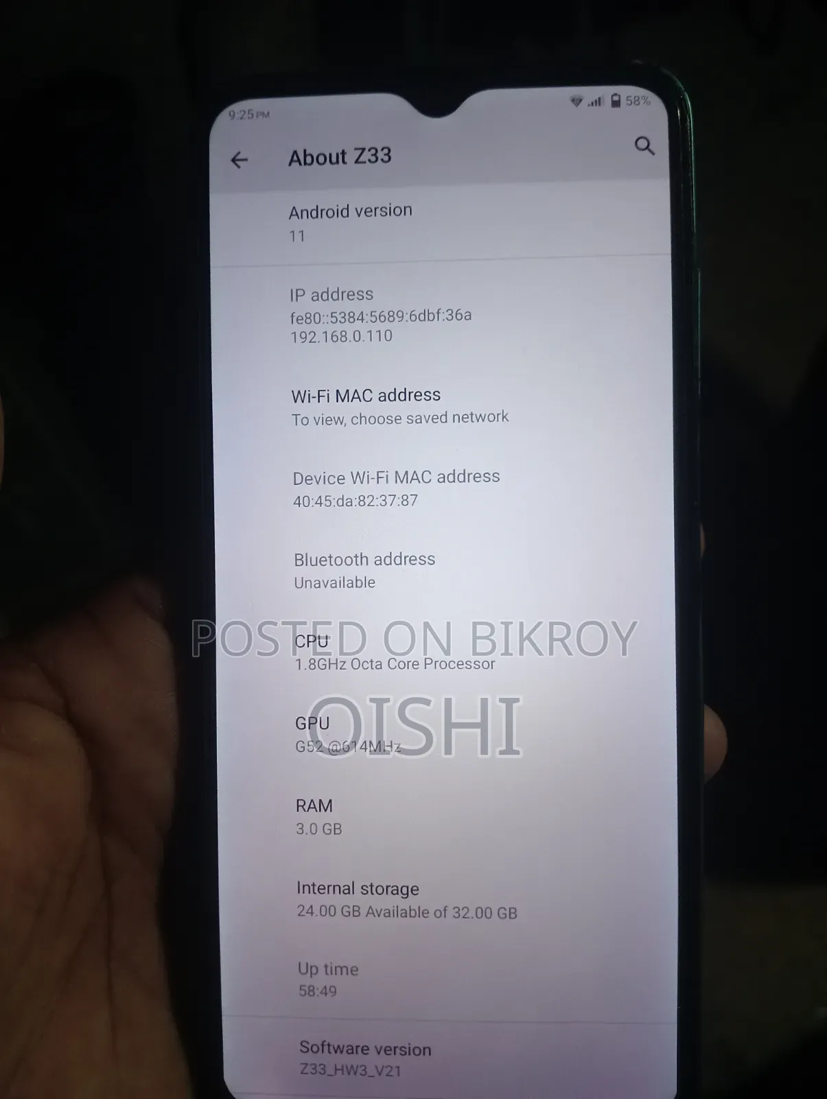 Symphony Z33 32 GB Blue