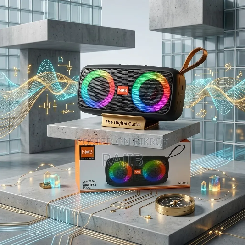  NB-051 Deep Bass RGB Wireless Bluetooth Speaker  