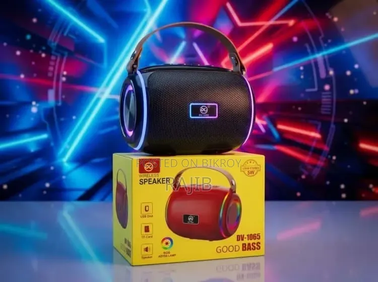   DV-1065 পোর্টেবল মিনি ব্লুটুথ স্পিকার উইথ আরজিবি লাইট  