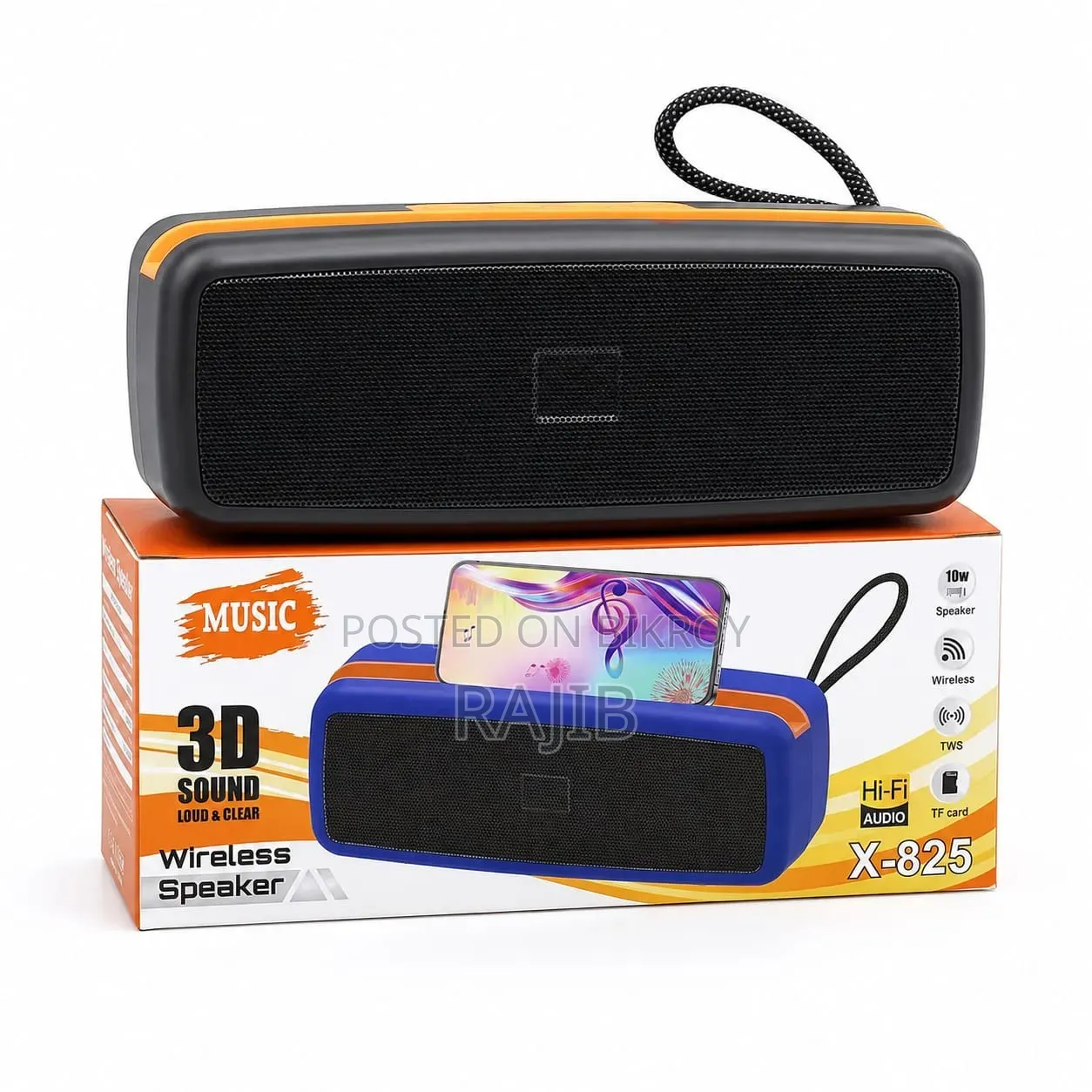 🎵 X-825 3D Sound Portable Wireless Speaker 🎶