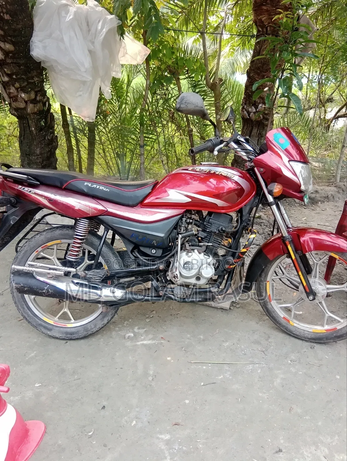 Bajaj Platina 100 2018 Red