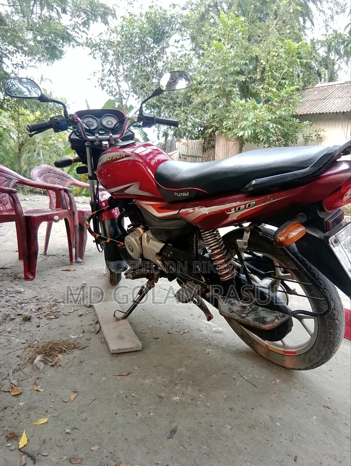 Bajaj Platina 100 2018 Red
