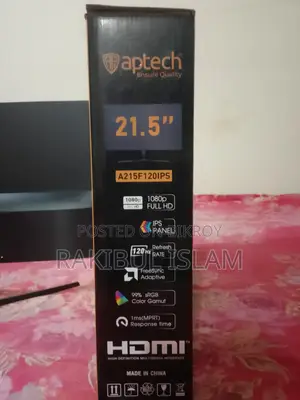 এপটেক ২২ ইঞ্চি মনিটর ১২০ হার্জ