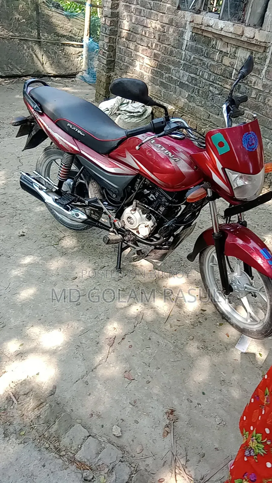 Bajaj Platina 100 2018 Red