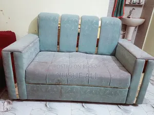 রিগাল ২-সিটার ফেব্রিক সোফা (সী গ্রিন)