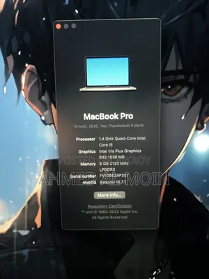 Laptop Apple MacBook Pro 2020 8GB Intel SSD 256GB