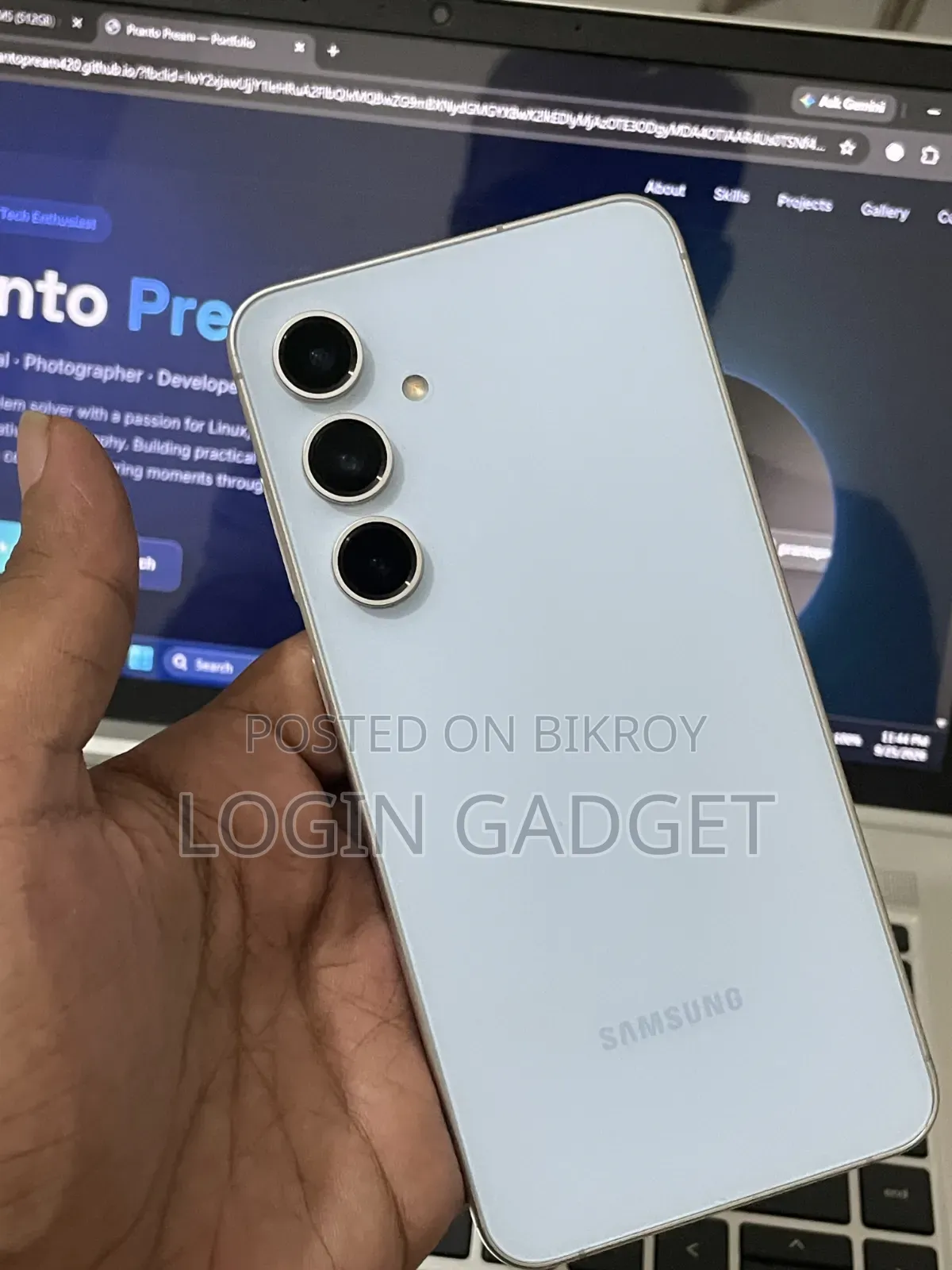 স্যামসাং গ্যালাক্সি এস২৪ এফই ১২৮ জিবি সাদা