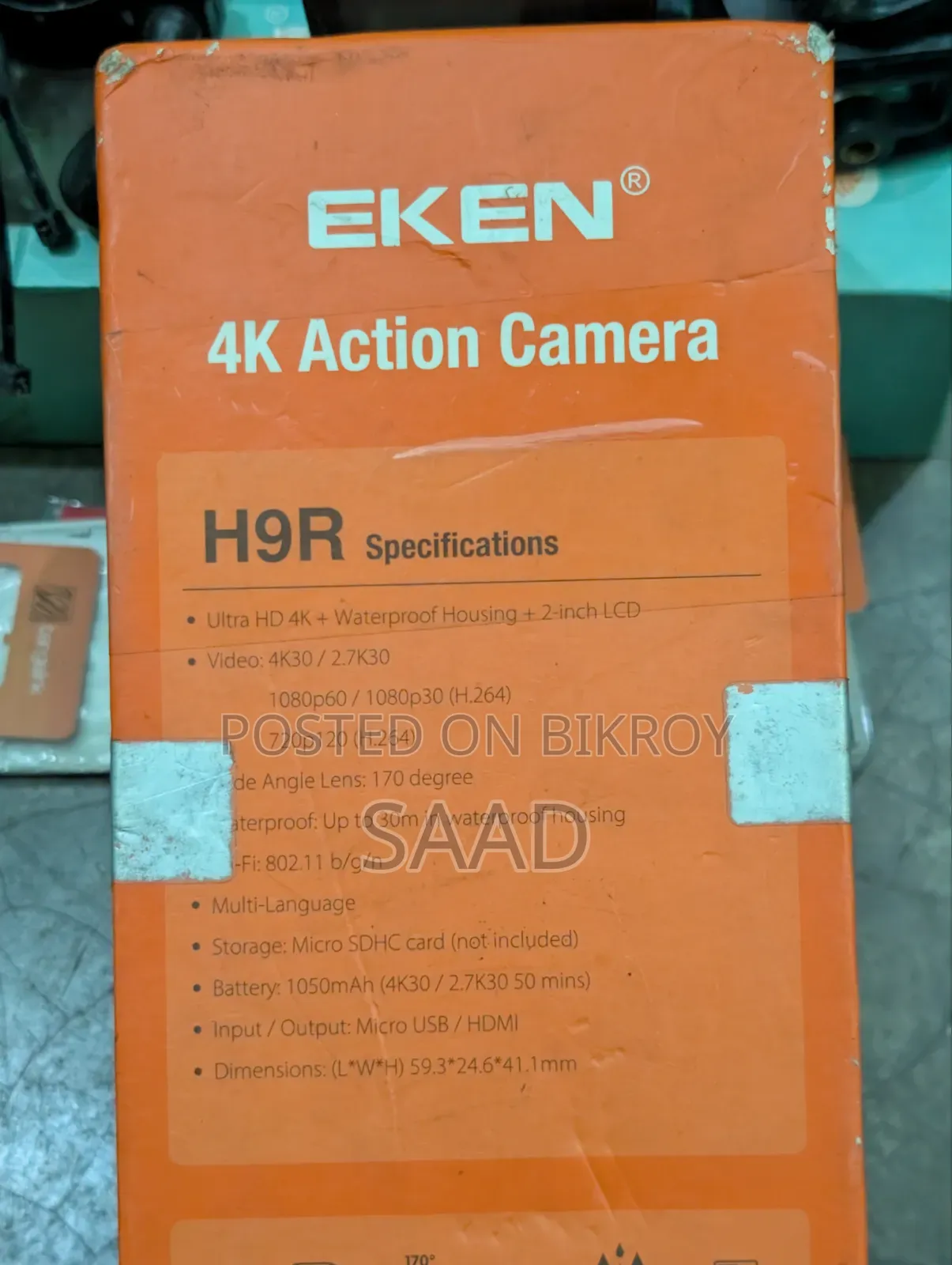 Action Camera 4k Original USA Imported with 2 batteries