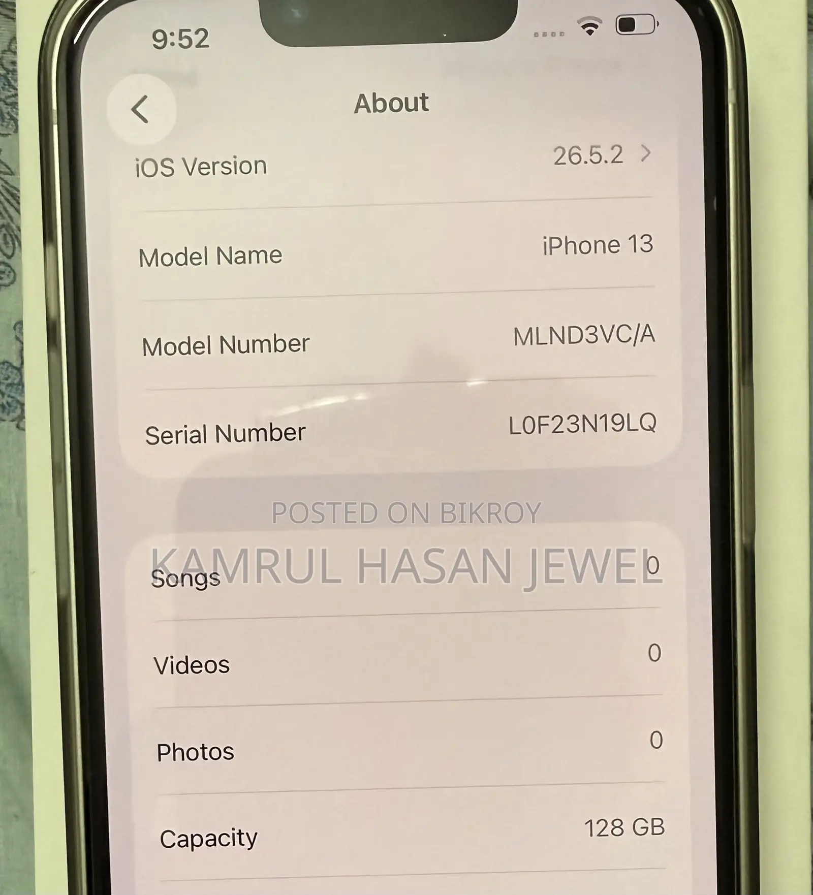 Apple iPhone 13 128 GB White