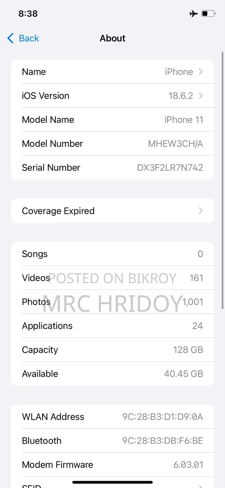 Apple iPhone 11 128 GB White