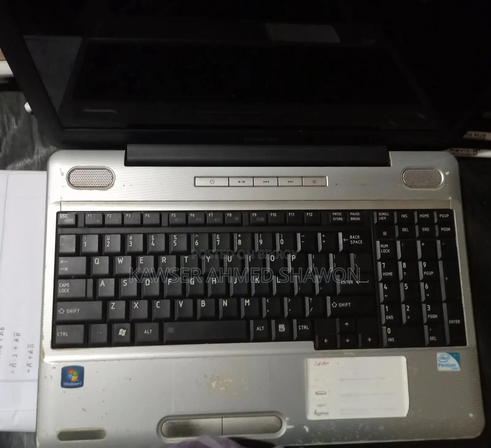 Laptop Toshiba Satellite L500 2GB Intel Celeron HDD 128GB