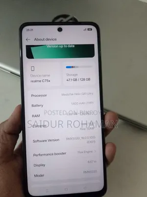 Realme C75x 128 GB Black